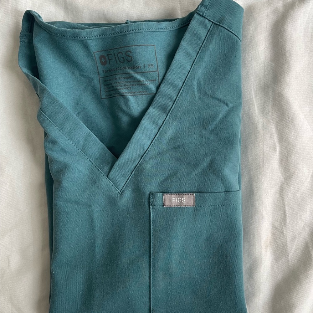 Figs scrub top hydrogreen Caterina